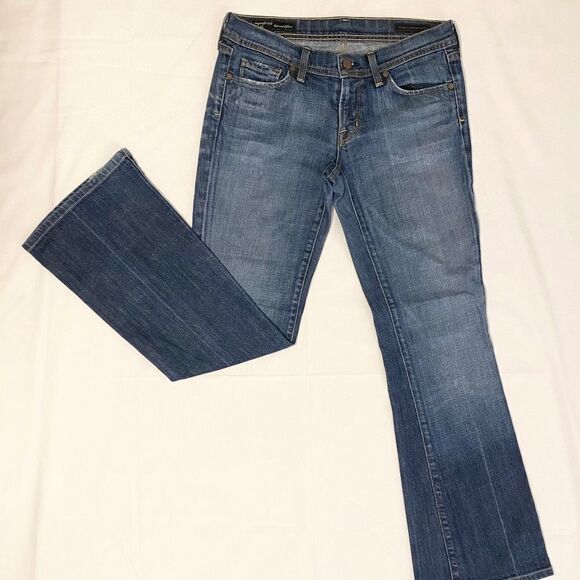 Citizens of Humanity Jeans Ingrid # 002 Low Waist Flare Stretch size 28 (5-6) - Picture 5 of 10
